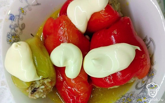 Фаршированный перец с приправой — Рецепт с фото