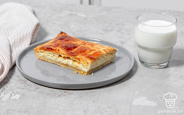 Пирог с рикоттой и козьим сыром — Рецепт с фото