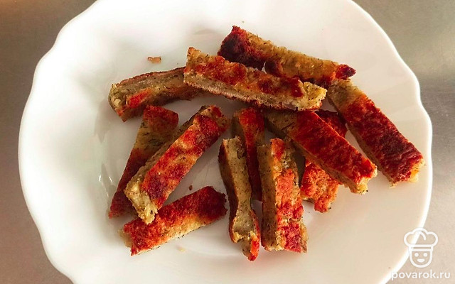 Картофельные палочки с укропом и репчатым луком — Рецепт с фото