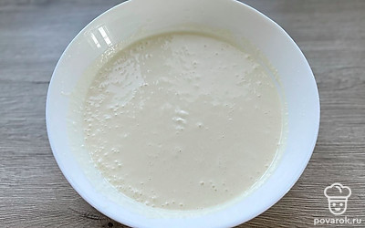 Пробить блендером до однородности.