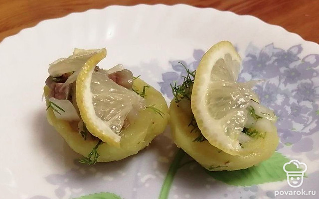 Закуска «Картофельные лодочки» — Рецепт с фото