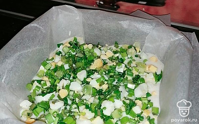 Добавить в тесто.