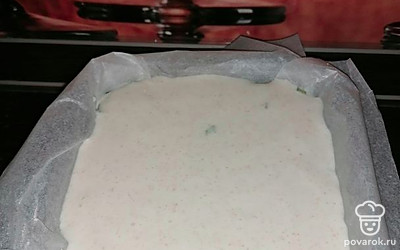 Залить второй частью теста. 