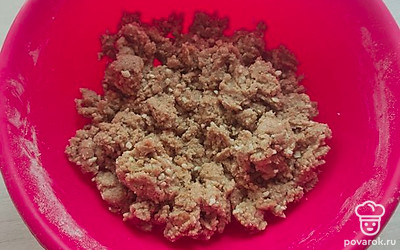 Должно получиться густое тесто.