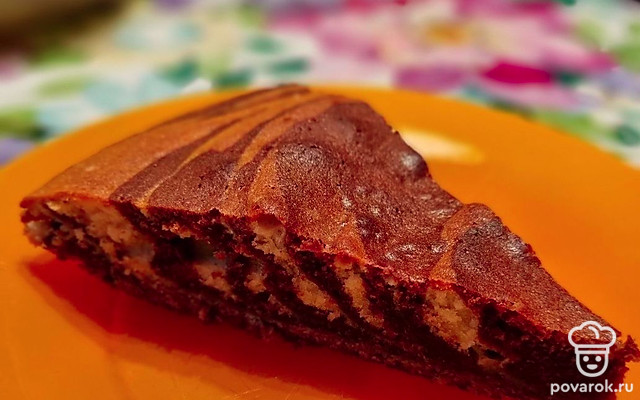 Пирог «Зебра» классический — Рецепт с фото