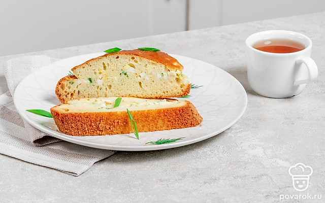 Быстрый заливной пирог — Рецепт с фото