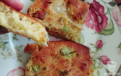 Пирог получается очень вкусным и нежным!