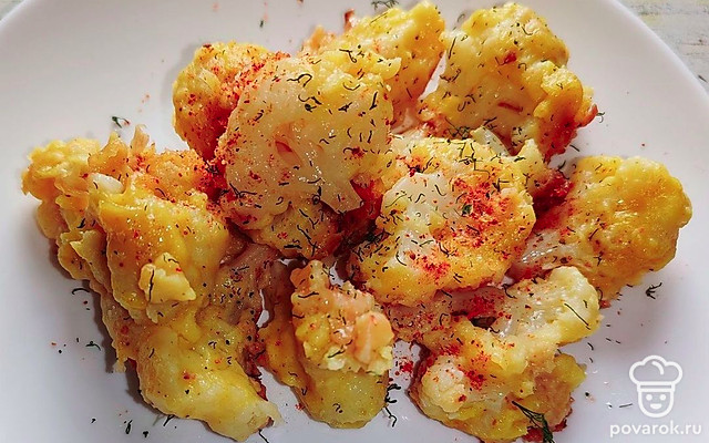 Острая цветная капуста в кляре — Рецепт с фото