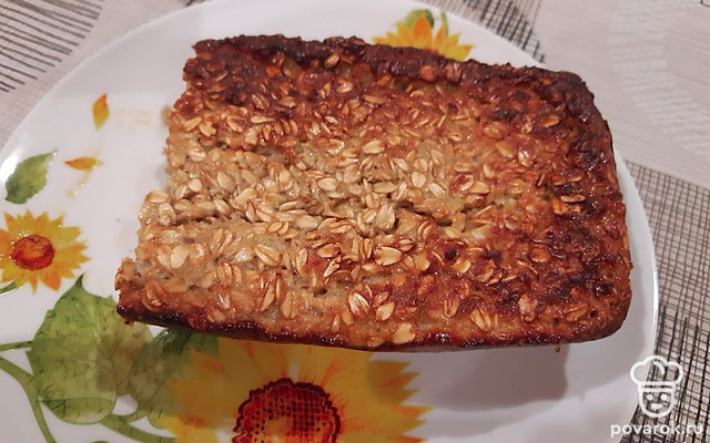 Полезный овсяно-яблочный пирог без муки — Рецепт с фото