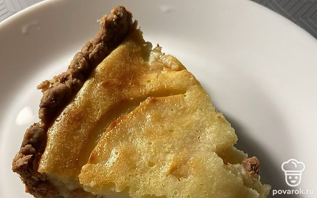 Шоколадный пирог с яблоками — Рецепт с фото