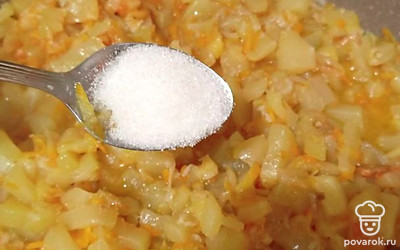 Добавьте сахар.