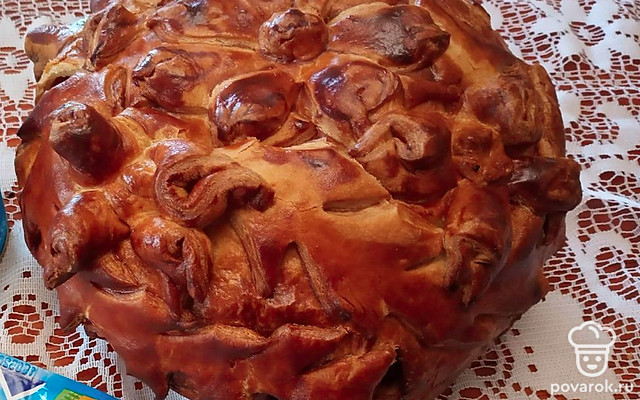 Закрытый яблочный пирог — Рецепт с фото
