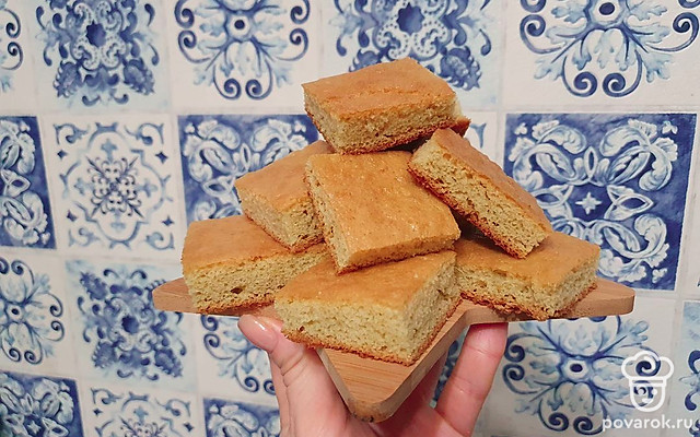 Нежный пирог со сливочным маслом в духовке — Рецепт с фото