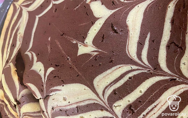 Пирог «Зебра» на праздничный стол — Рецепт с фото