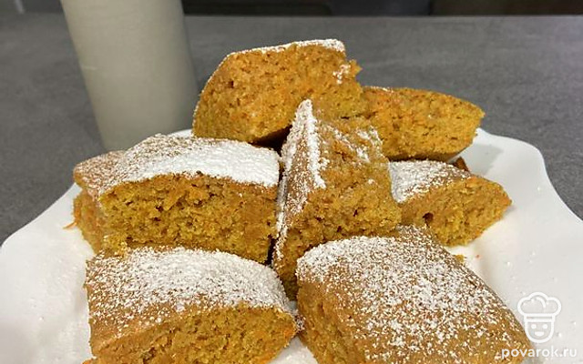 Морковный пирог из цельнозерновой муки — Рецепт с фото