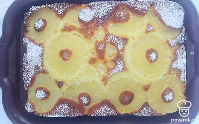 Необычный ананасовый пирог — Рецепт с фото