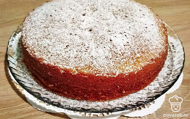 Простой сливочный пирог — Рецепт с фото