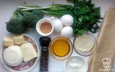 Подготовьте все необходимые ингредиенты для приготовления блюда.