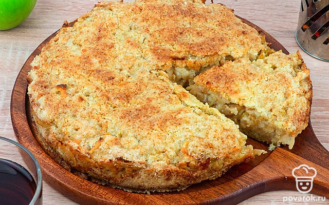 Насыпной пирог «Три стакана» — Рецепт с фото