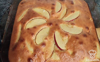 Подавать шарлотку с какао или чаем. 