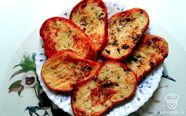 Гренки на оливковом масле — Рецепт с фото