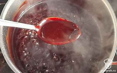 Довести до загустения.
