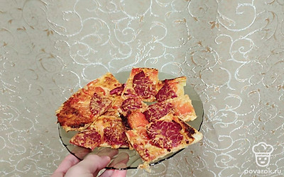 Готово, пицца! Приятного аппетита!