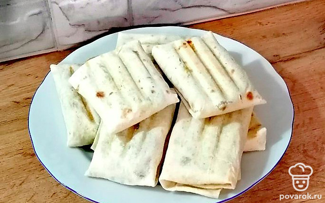 Лаваш с картофелем и зеленью — Рецепт с фото