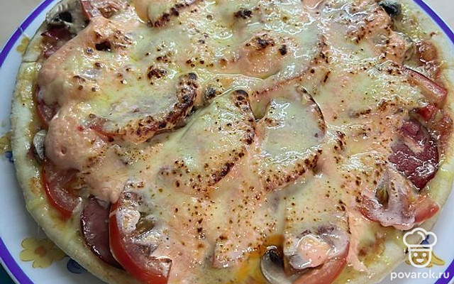 Домашняя пицца «С любовью» — Рецепт с фото