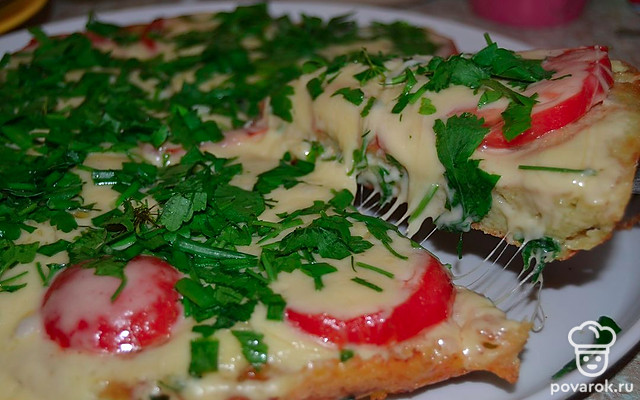 Быстрая картофельная пицца на сковороде — Рецепт с фото