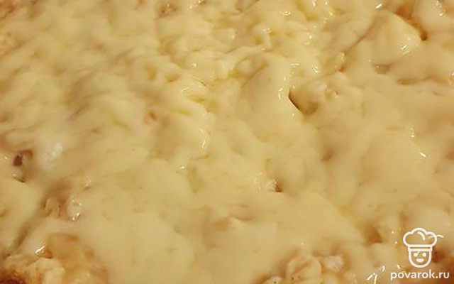 Сырная пицца на лаваше — Рецепт с фото