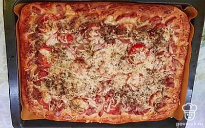 Пиццу выпекать 20 минут.
