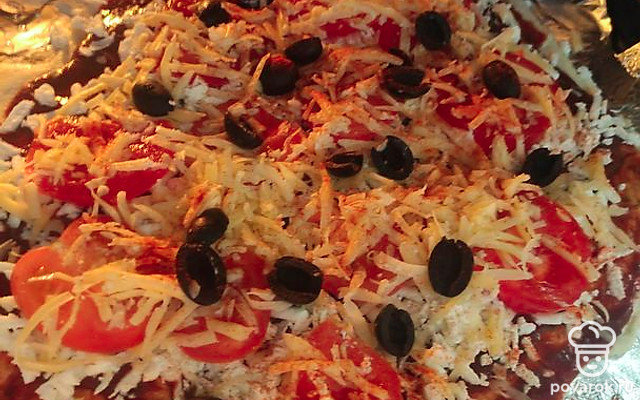 Пицца на домашнем тесте — Рецепт с фото