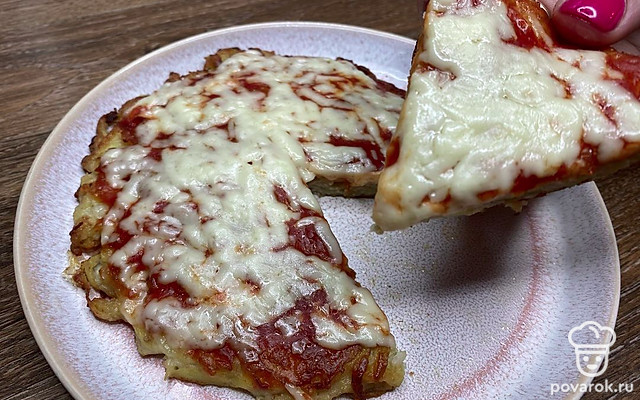 Картофельная пицца с курицей — Рецепт с фото