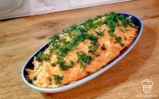 Закуска из моркови и чеснока — Рецепт с фото