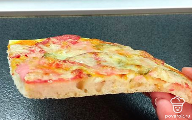 Домашняя пицца на дрожжах — Рецепт с фото