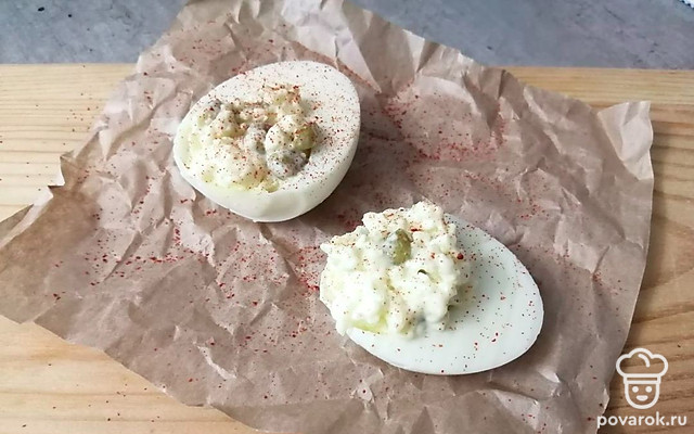 Яйца фаршированные «Закусочные» — Рецепт с фото