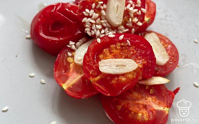 Закуска «Томаты хмели» — Рецепт с фото