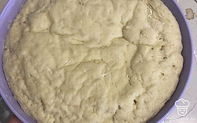 Тесто должно подняться примерно в 2-3 раза.