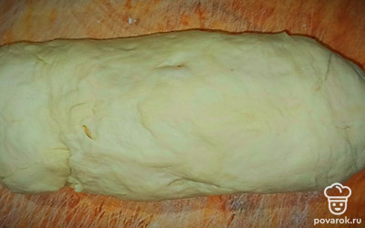 Сформируйте форму батона.