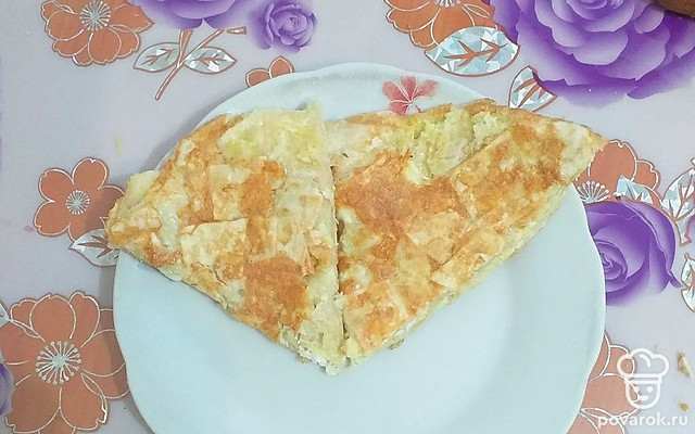 Сырная лепешка из лаваша — Рецепт с фото