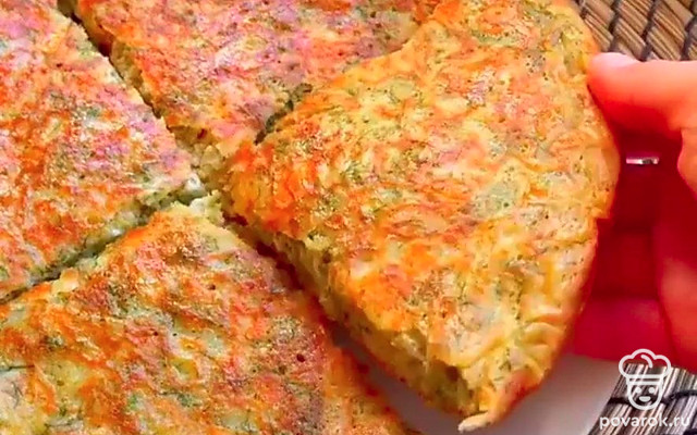 Сырная лепешка с зеленью на сковороде — Рецепт с фото