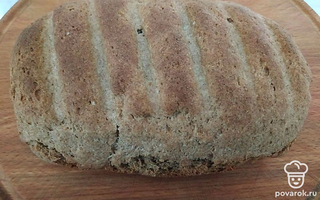 Цельнозерновой хлеб на кефире — Рецепт с фото