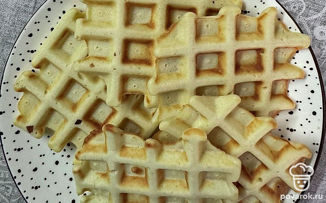 Вафли с приятным ароматом ванилина — Рецепт с фото