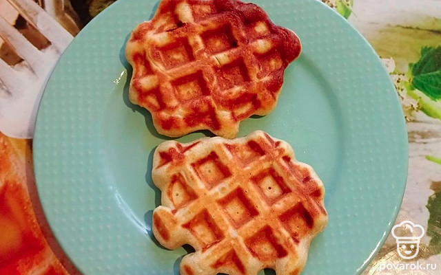 Банановые вафли с ванильным сахаром — Рецепт с фото