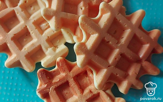 Бисквитные вафли за 40 минут — Рецепт с фото