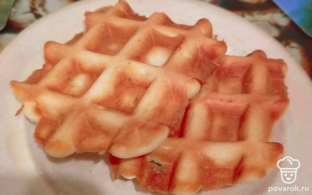 Венские вафли на сметане — Рецепт с фото