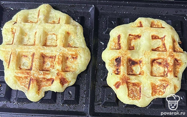 Творожно-банановые вафли в вафельнице — Рецепт с фото