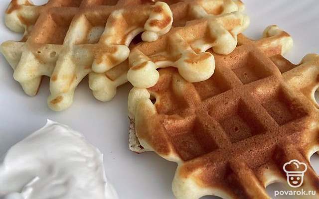 Вафли на сметане «Нежность» — Рецепт с фото