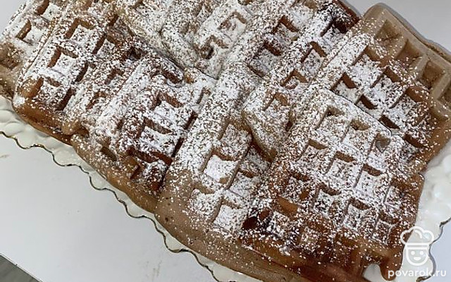 Вафли шоколадные на рисовой муке — Рецепт с фото